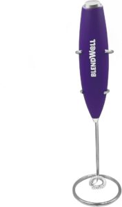 BlendWell Electric Milk Frother for Matcha and Coffee – Handheld Battery Operated Drink Mixer with Stand, Stainless Steel Whisk (Purple) 518cRX P3ZL. AC SX679 177x300